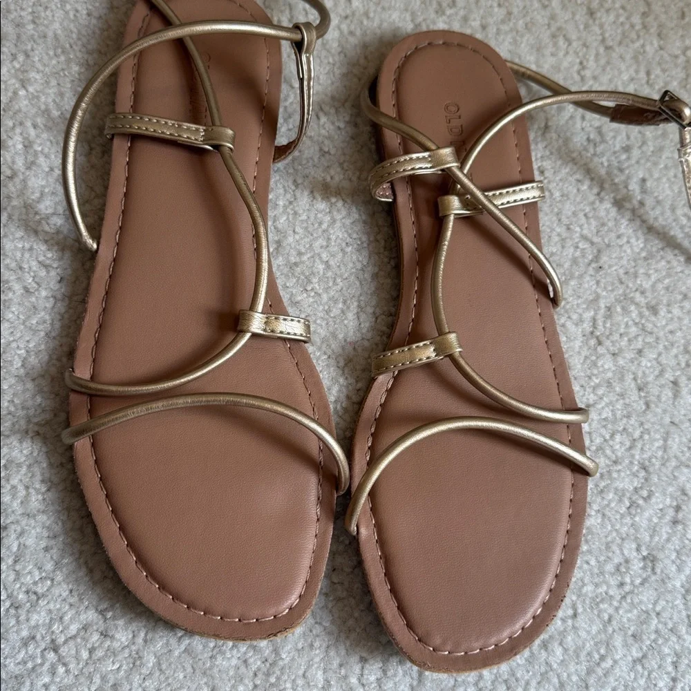 Old Navy Gold Strappy Sandals